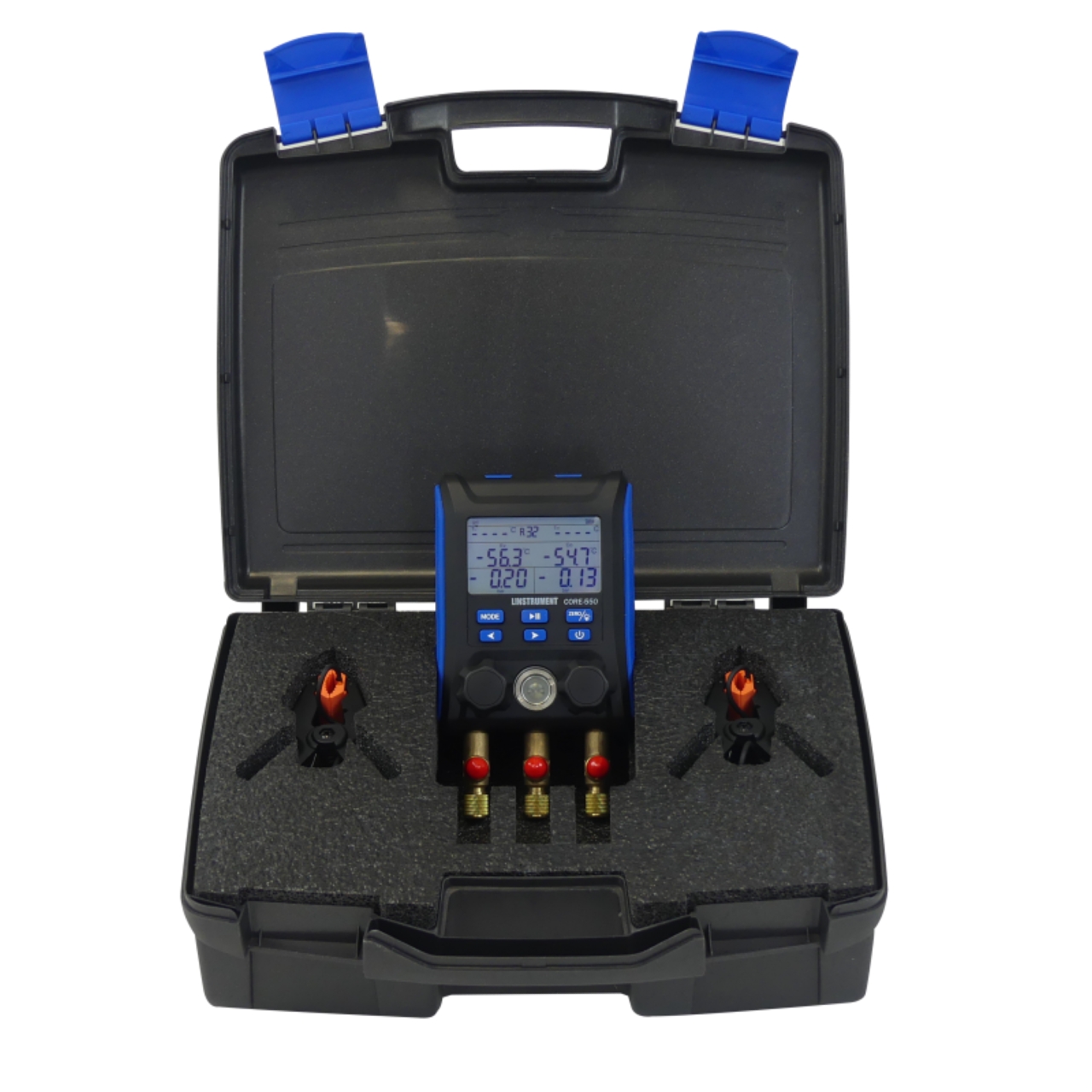  Manifold analyseur digital 2 voies + sondes de températures, multigaz +flexibles - 400x400px